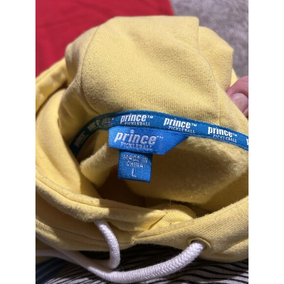 Two Prince‎ Pickleball Unisex Size Large Hoodie Pullover Sweatshirt Red Yellow - Picture 5 of 7